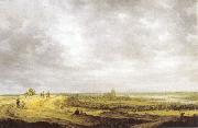 Rivierlandschap met gezicht op Arnhem. Jan van Goyen